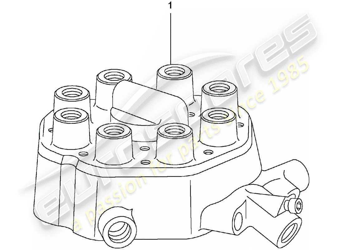 Porsche Replacement catalogue (1965) FUEL DISTRIBUTOR Part Diagram