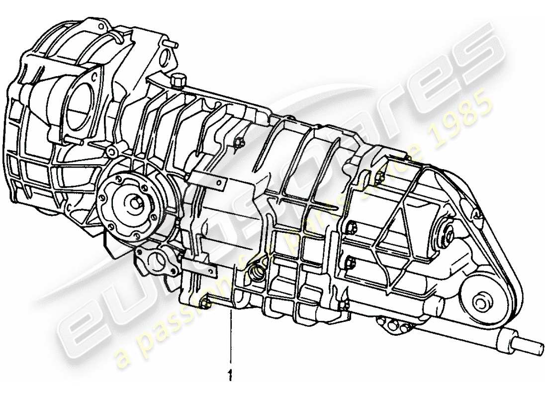 Porsche Replacement catalogue (1965) MANUAL GEARBOX Part Diagram