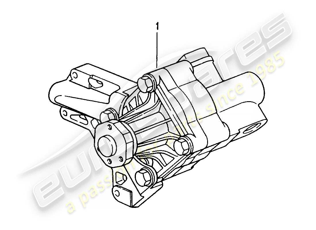 Porsche Replacement catalogue (1965) POWER-STEERING PUMP Part Diagram