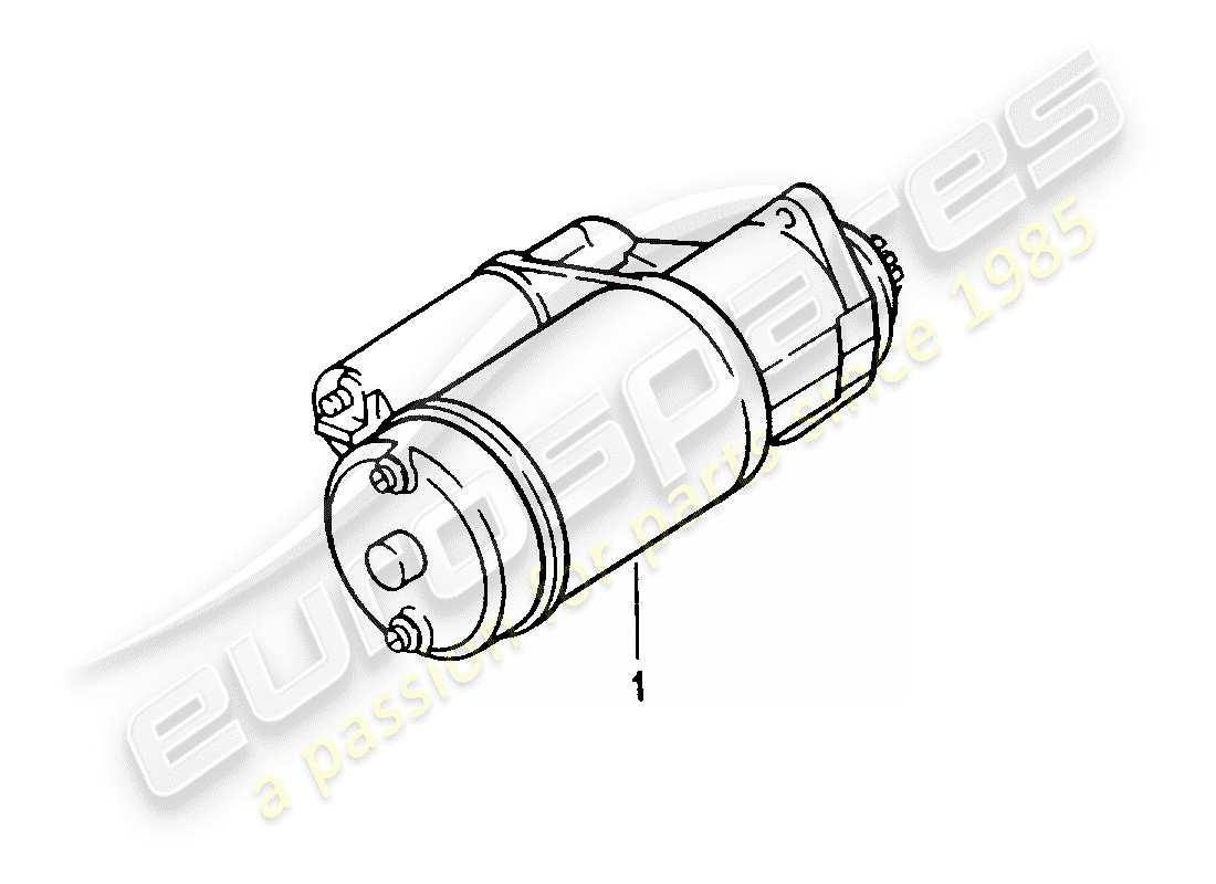 Porsche Replacement catalogue (1965) STARTER Part Diagram