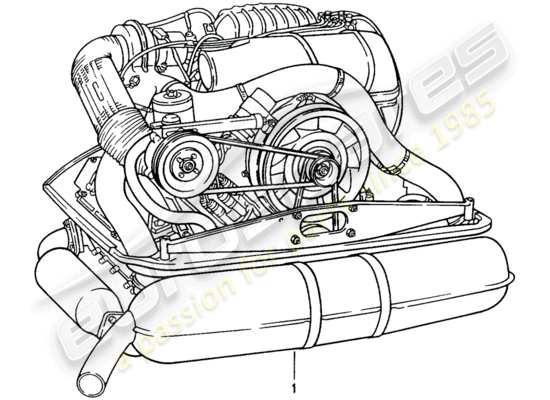 a part diagram from the Porsche Replacement catalogue parts catalogue