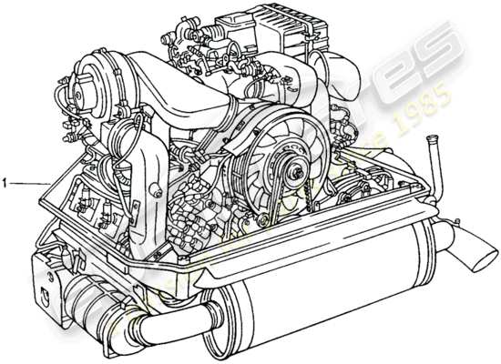 a part diagram from the Porsche Replacement catalogue (1965) parts catalogue