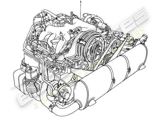 a part diagram from the Porsche Replacement catalogue (1965) parts catalogue