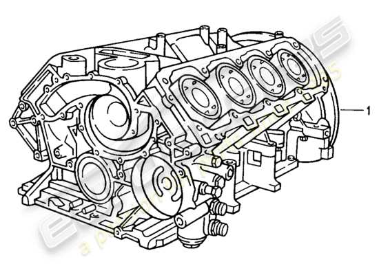 a part diagram from the Porsche Replacement catalogue (1965) parts catalogue