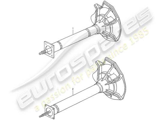 a part diagram from the Porsche Replacement catalogue (1965) parts catalogue