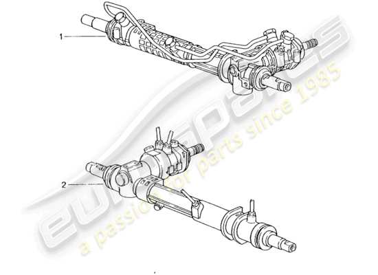 a part diagram from the Porsche Replacement catalogue (1965) parts catalogue