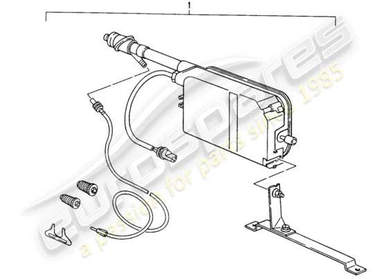 a part diagram from the Porsche Replacement catalogue (1965) parts catalogue