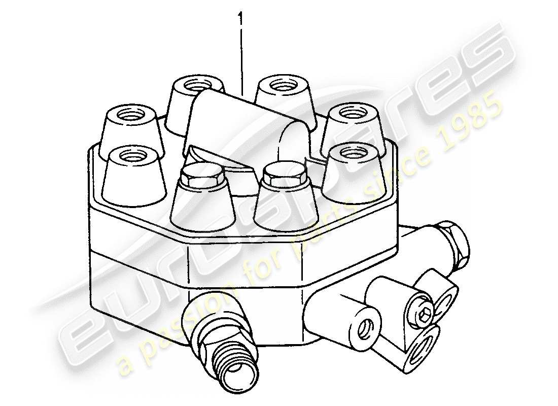 Porsche Replacement catalogue (1966) FUEL DISTRIBUTOR Part Diagram