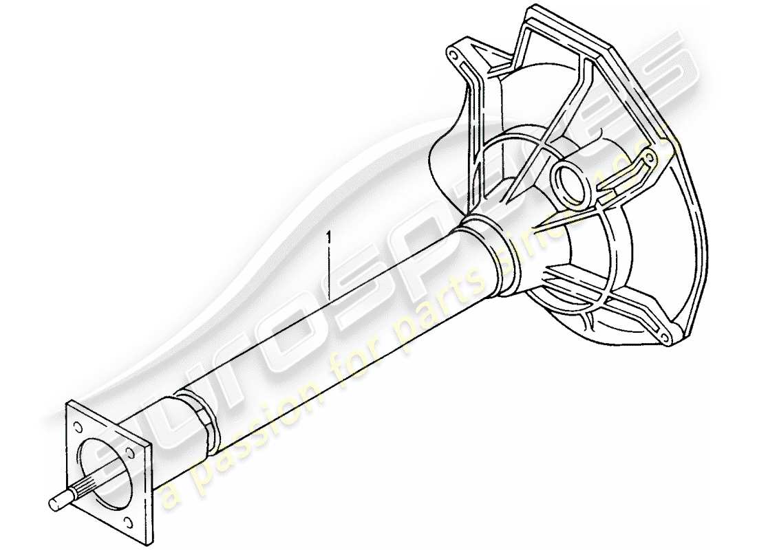 Porsche Replacement catalogue (1966) CENTRAL TUBE Part Diagram