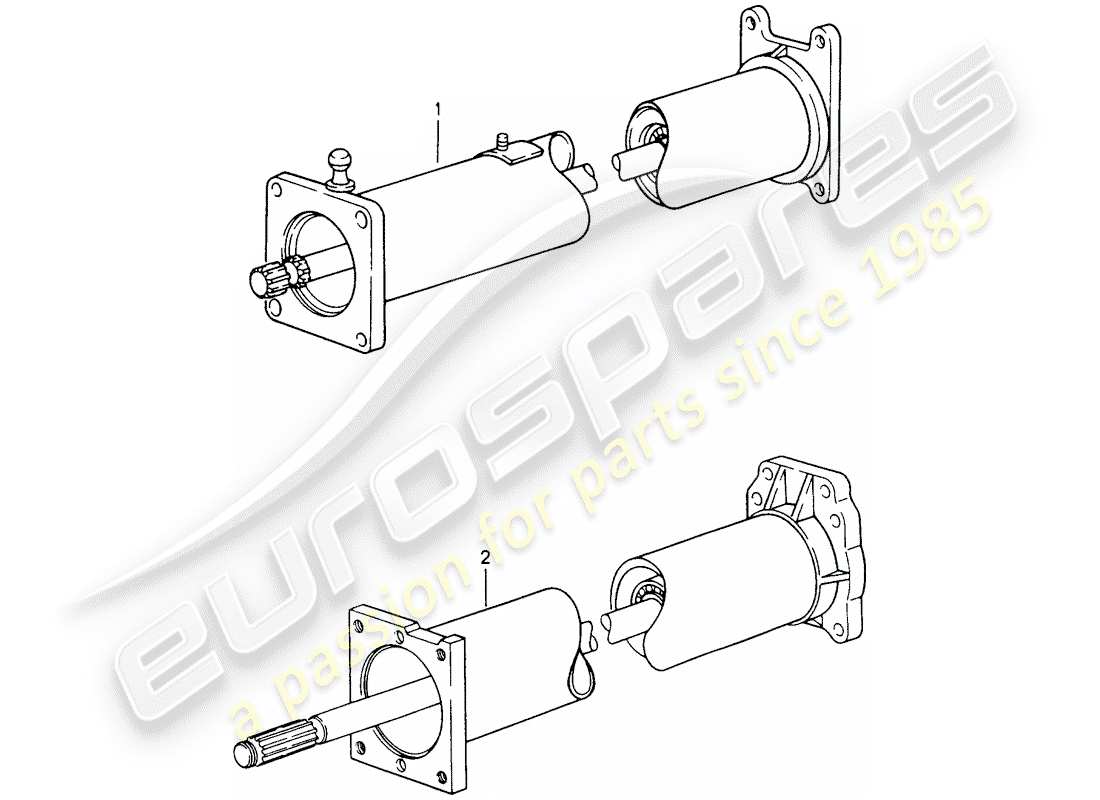 Porsche Replacement catalogue (1966) CENTRAL TUBE Part Diagram