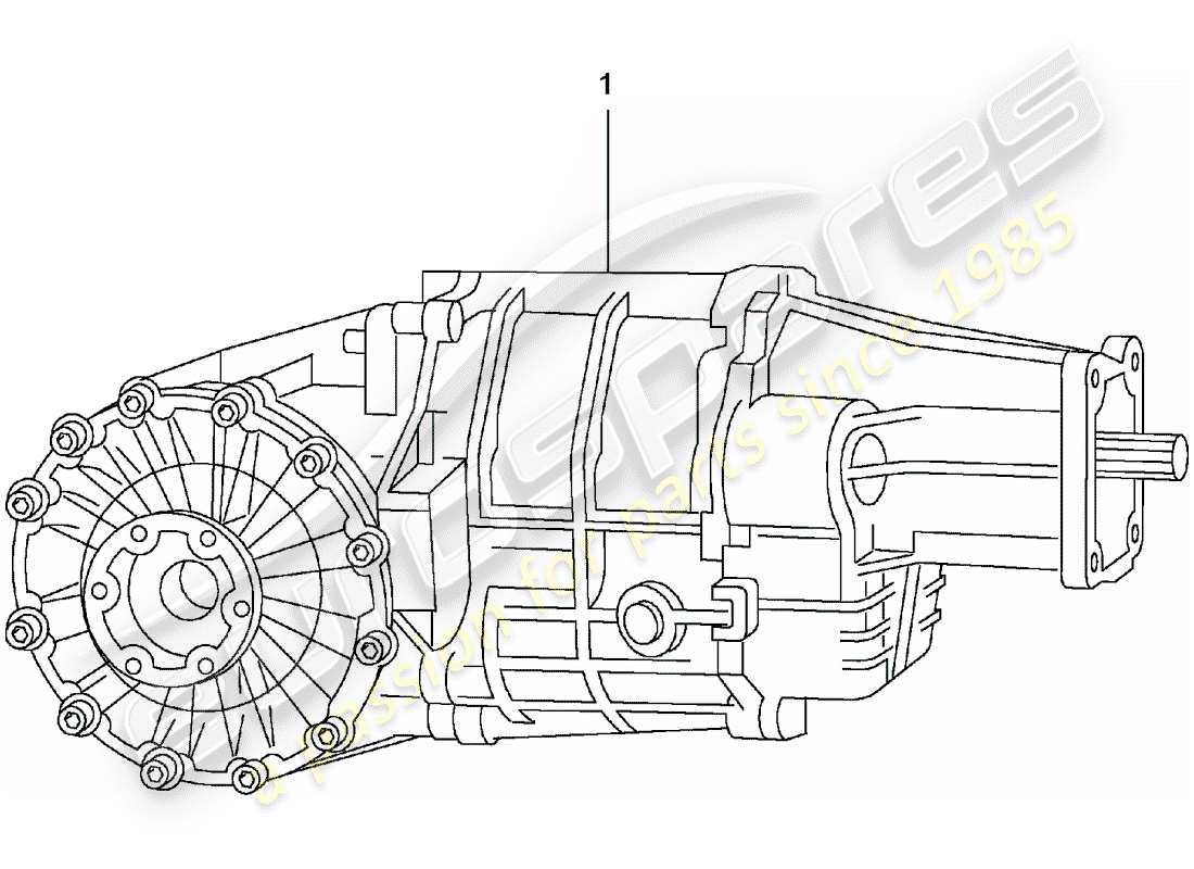 Porsche Replacement catalogue (1966) MANUAL GEARBOX Part Diagram