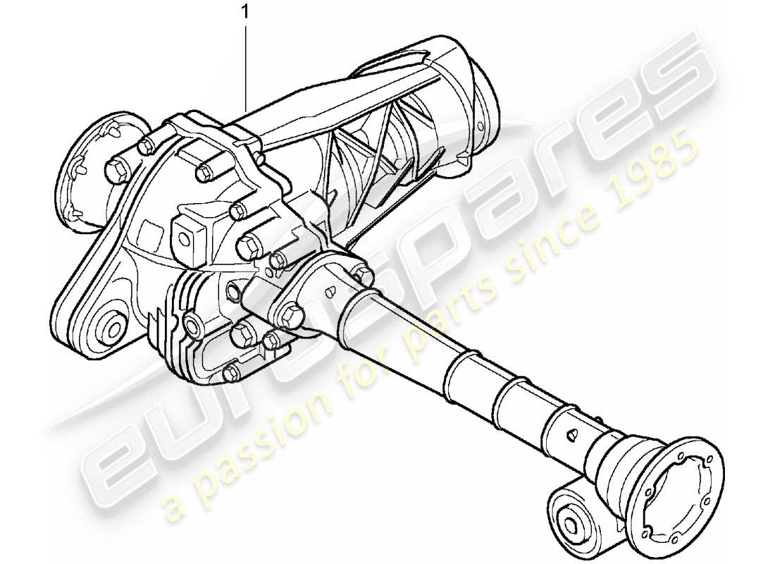 Porsche Replacement catalogue (1966) front axle differential Part Diagram