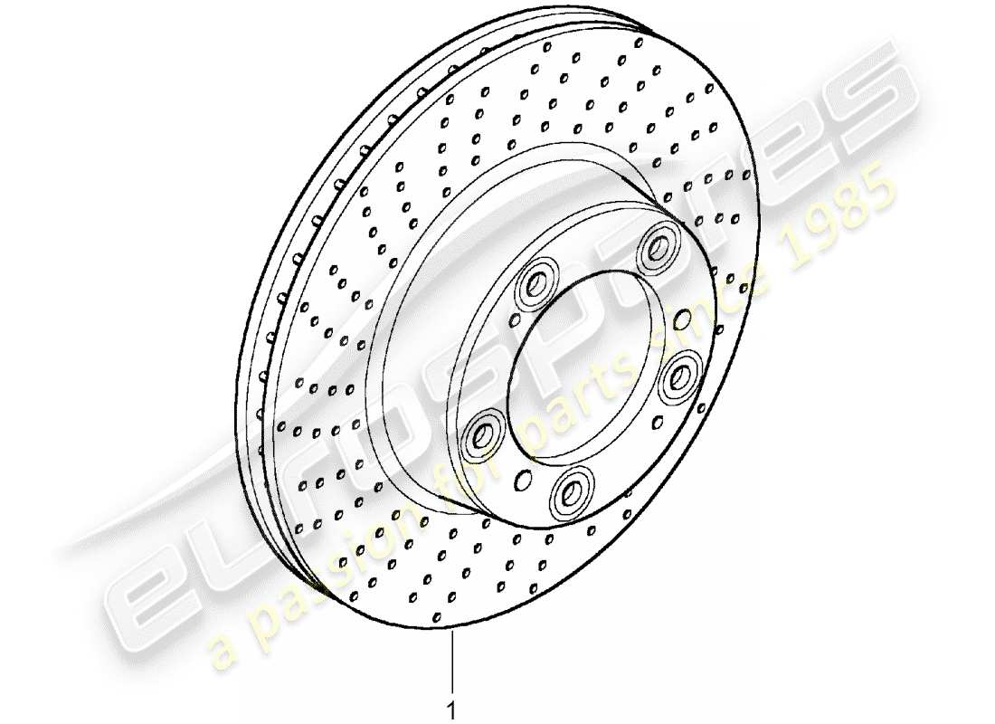 Porsche Replacement catalogue (1966) BRAKE DISC Part Diagram