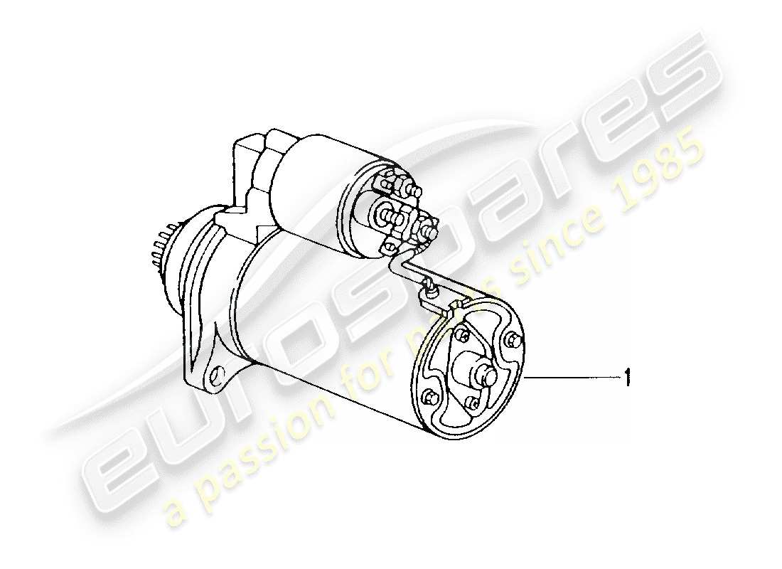 Porsche Replacement catalogue (1966) STARTER Part Diagram