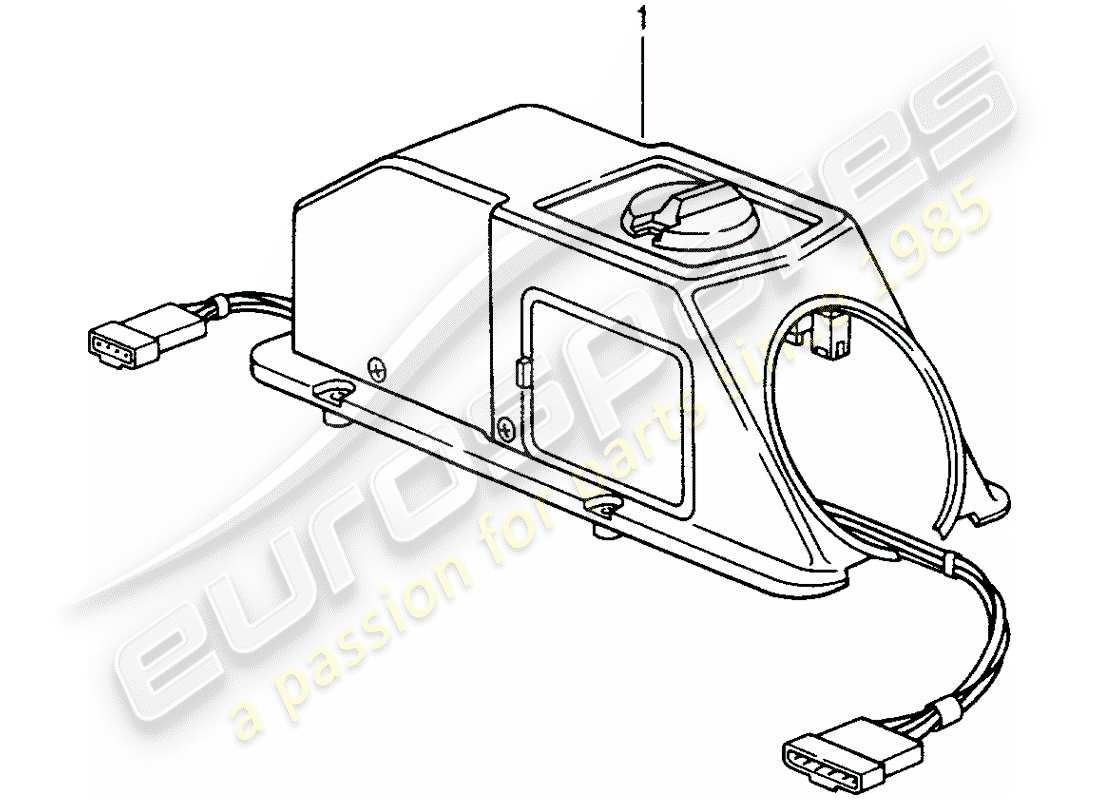 Porsche Replacement catalogue (1966) CONTROL MECHANISM Part Diagram