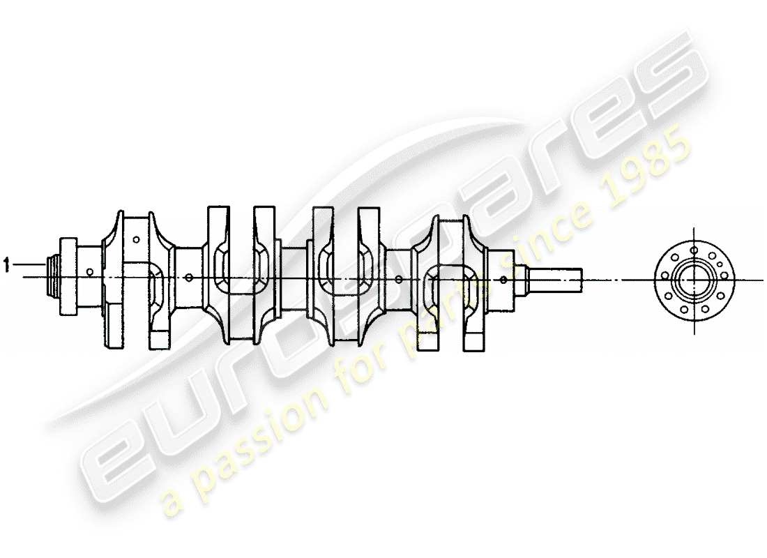 Porsche Replacement catalogue (1967) crankshaft Part Diagram