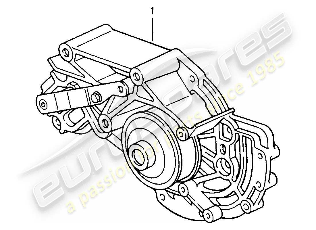 Porsche Replacement catalogue (1967) WATER PUMP Part Diagram