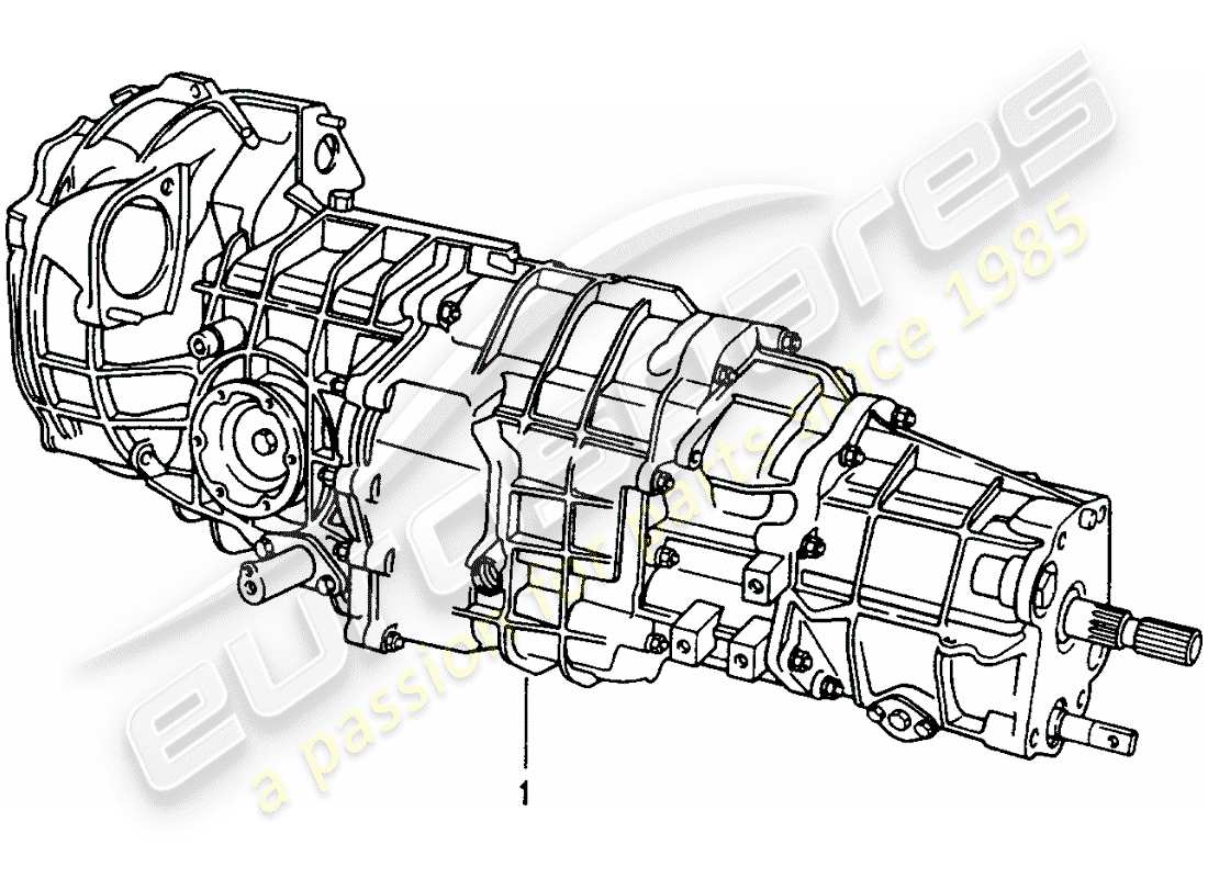 Porsche Replacement catalogue (1967) MANUAL GEARBOX Part Diagram