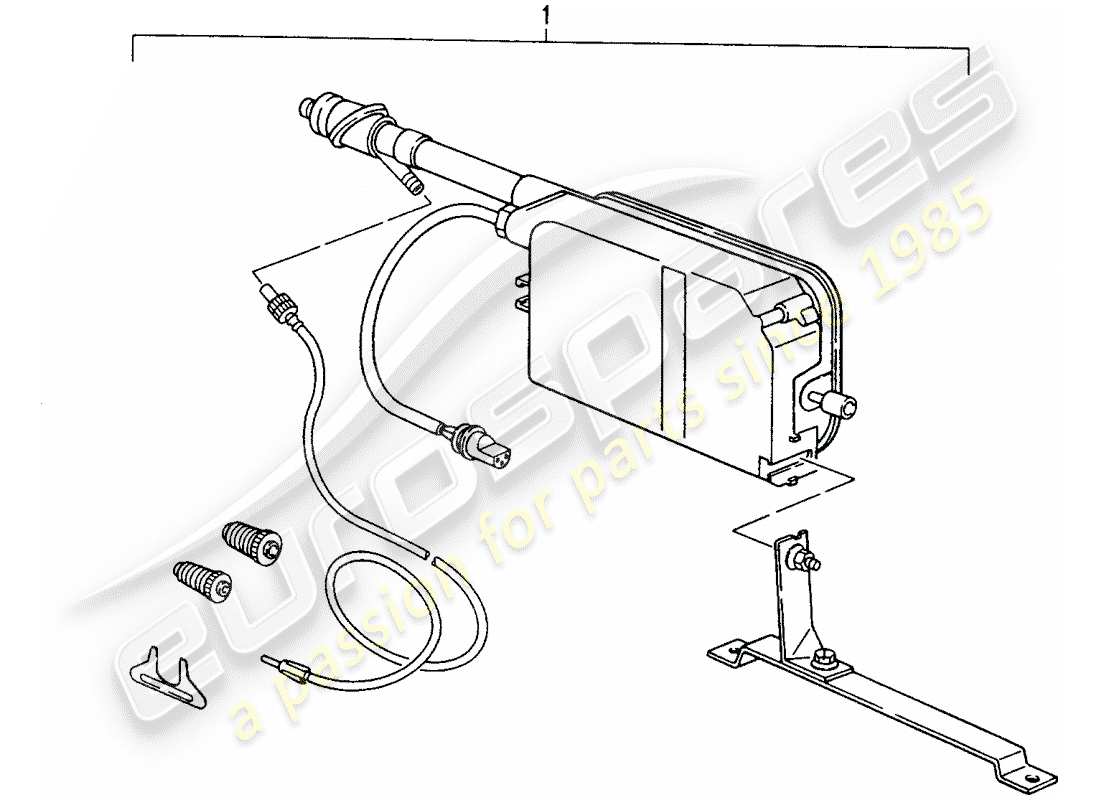 Porsche Replacement catalogue (1967) AUTOMATIC ANTENNA Part Diagram