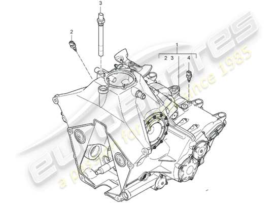 a part diagram from the Porsche Replacement catalogue (1967) parts catalogue