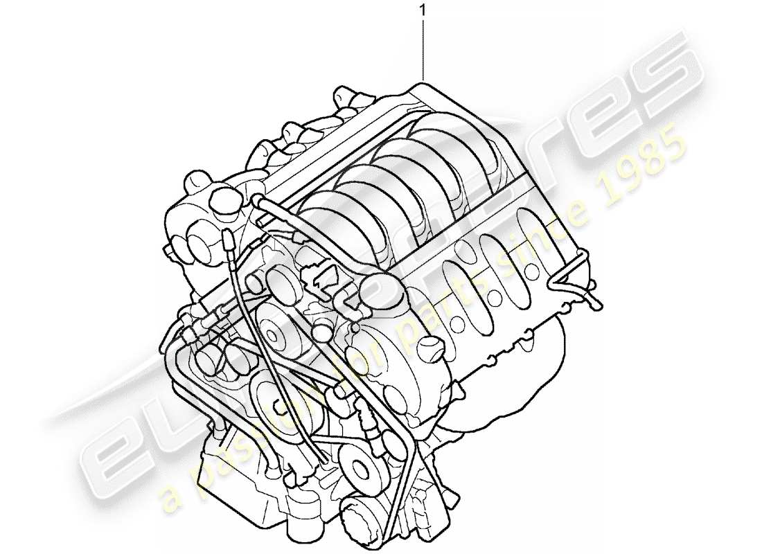 Porsche Replacement catalogue (1968) REPLACEMENT ENGINE Part Diagram