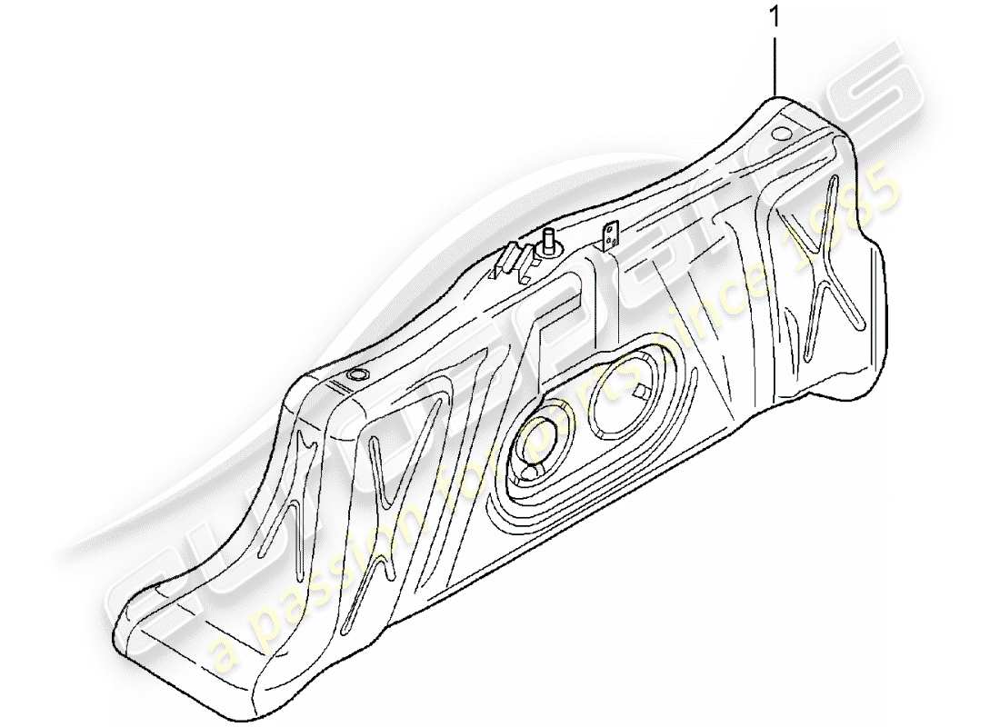 Porsche Replacement catalogue (1968) FUEL TANK Part Diagram