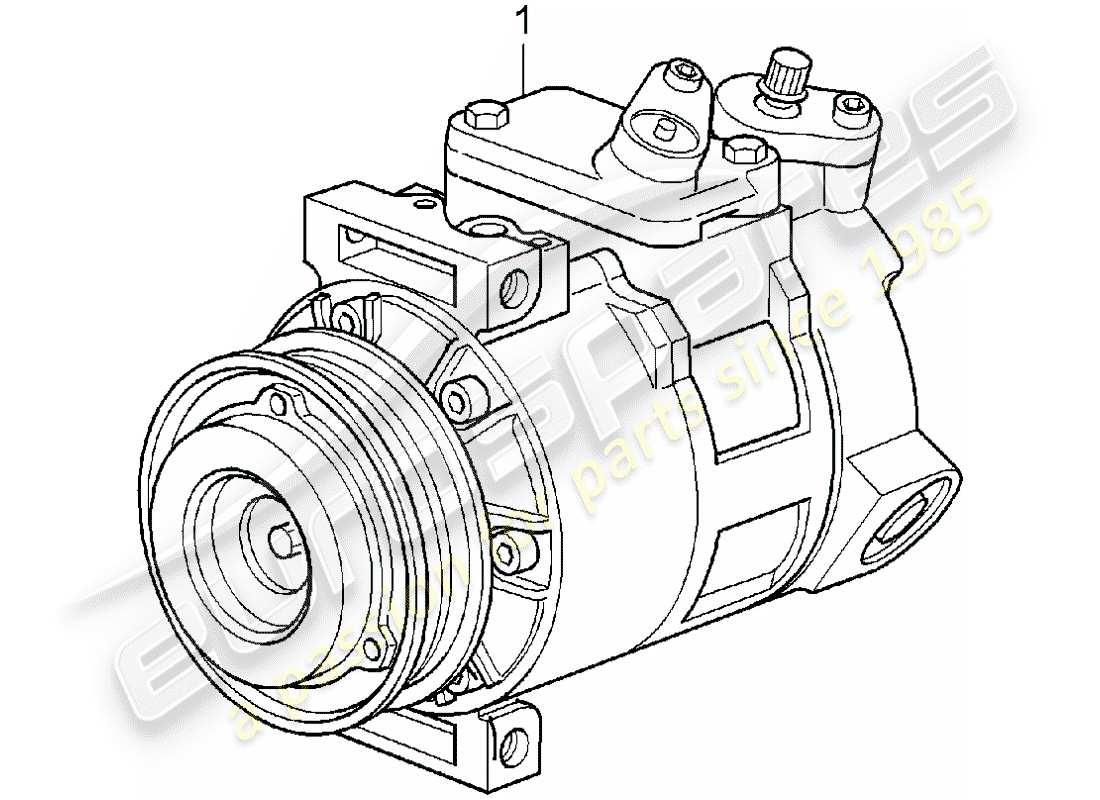 Porsche Replacement catalogue (1968) COMPRESSOR Part Diagram