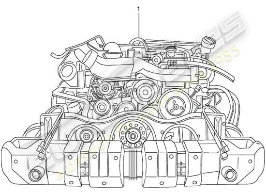 a part diagram from the Porsche Replacement catalogue (1968) parts catalogue