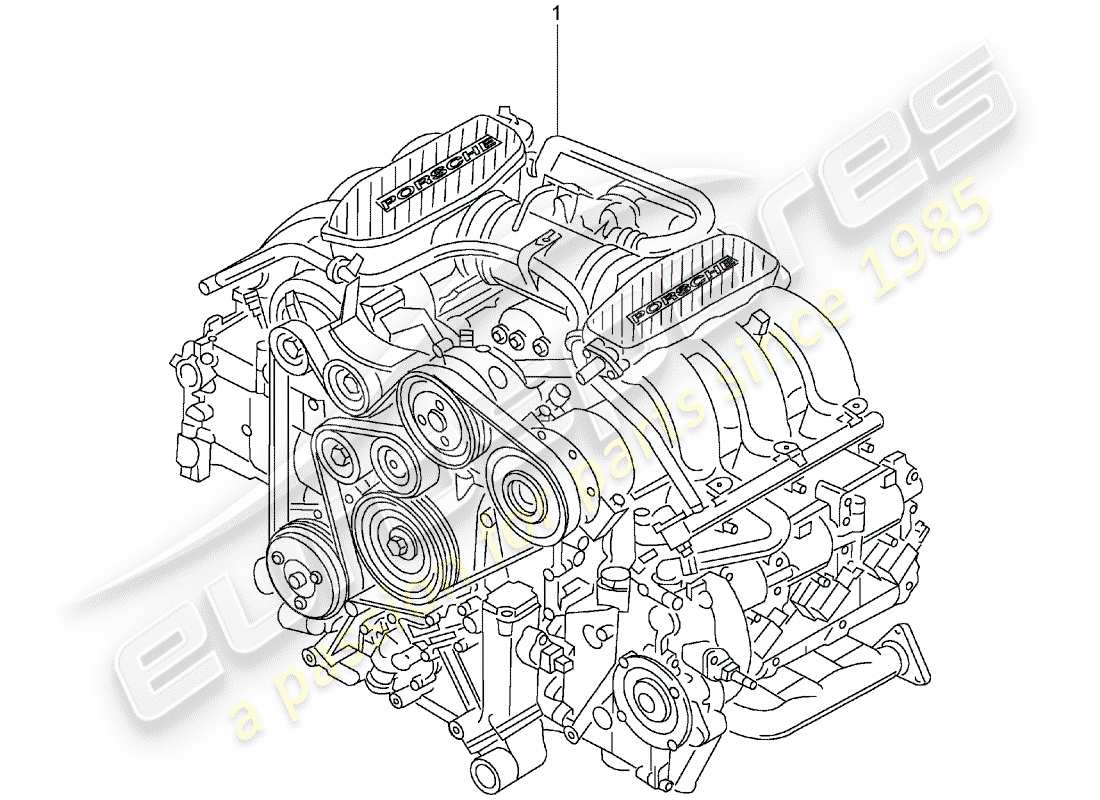 Porsche Replacement catalogue (1969) REPLACEMENT ENGINE Part Diagram