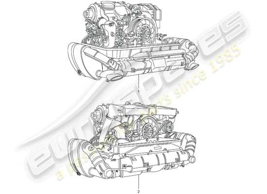 a part diagram from the Porsche Replacement catalogue parts catalogue