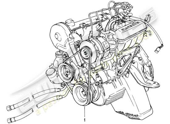 a part diagram from the Porsche Replacement catalogue parts catalogue