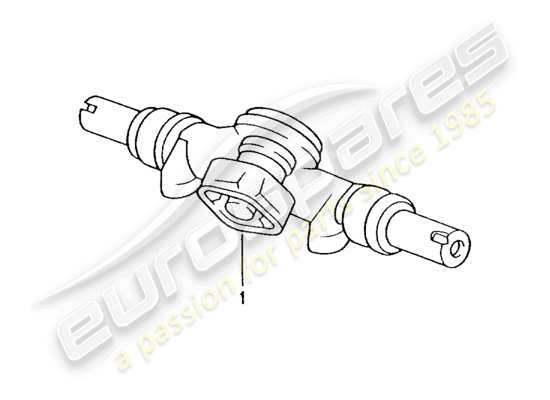 a part diagram from the Porsche Replacement catalogue parts catalogue