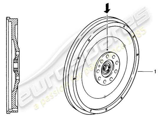 a part diagram from the Porsche Replacement catalogue (1970) parts catalogue