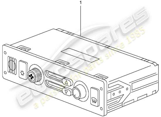 a part diagram from the Porsche Replacement catalogue parts catalogue