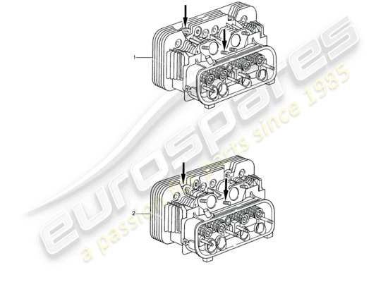 a part diagram from the Porsche Replacement catalogue parts catalogue