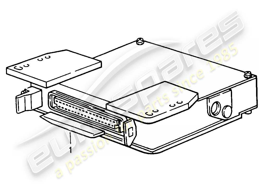 Porsche Replacement catalogue (1975) CONTROL UNITS Part Diagram