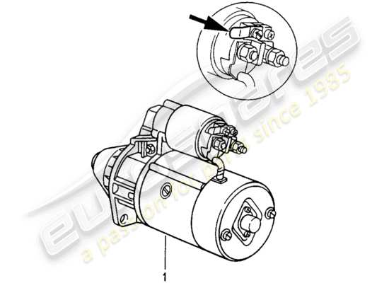 a part diagram from the Porsche Replacement catalogue (1975) parts catalogue