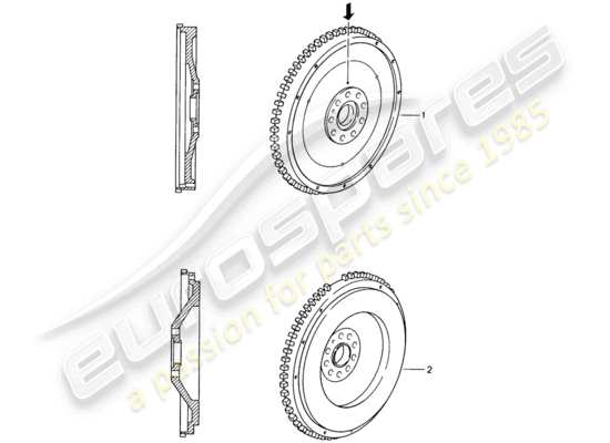 a part diagram from the Porsche Replacement catalogue parts catalogue