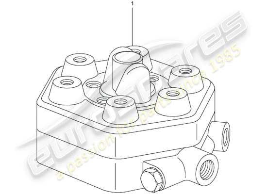 a part diagram from the Porsche Replacement catalogue (1980) parts catalogue