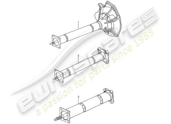 a part diagram from the Porsche Replacement catalogue parts catalogue