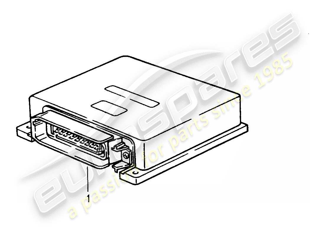 Porsche Replacement catalogue (1982) CONTROL UNITS Part Diagram