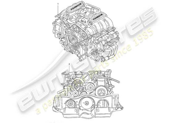 a part diagram from the Porsche Replacement catalogue (1982) parts catalogue