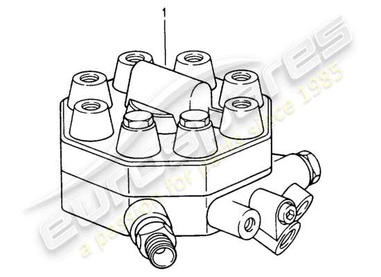 a part diagram from the Porsche Replacement catalogue (1982) parts catalogue