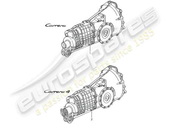 a part diagram from the Porsche Replacement catalogue parts catalogue