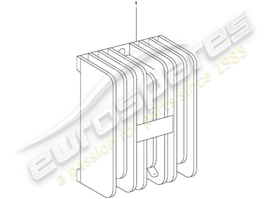 a part diagram from the Porsche Replacement catalogue parts catalogue