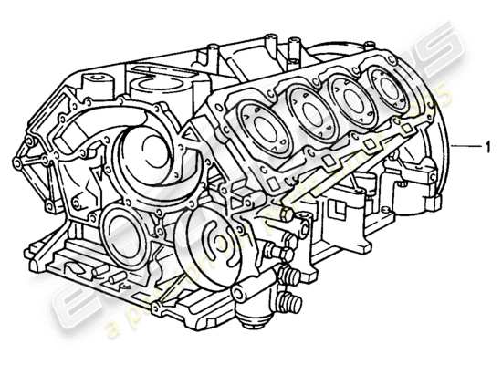a part diagram from the Porsche Replacement catalogue (1986) parts catalogue