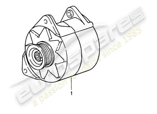 a part diagram from the Porsche Replacement catalogue (1986) parts catalogue