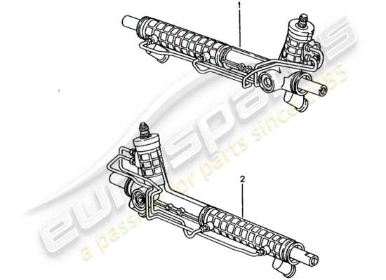 a part diagram from the Porsche Replacement catalogue (1987) parts catalogue