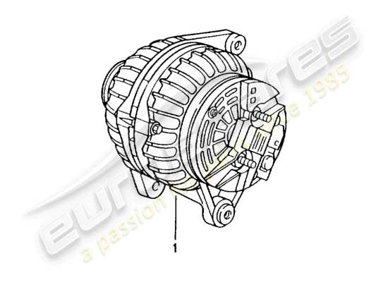 a part diagram from the Porsche Replacement catalogue (1989) parts catalogue