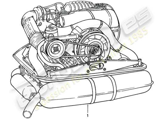 a part diagram from the Porsche Replacement catalogue (1990) parts catalogue